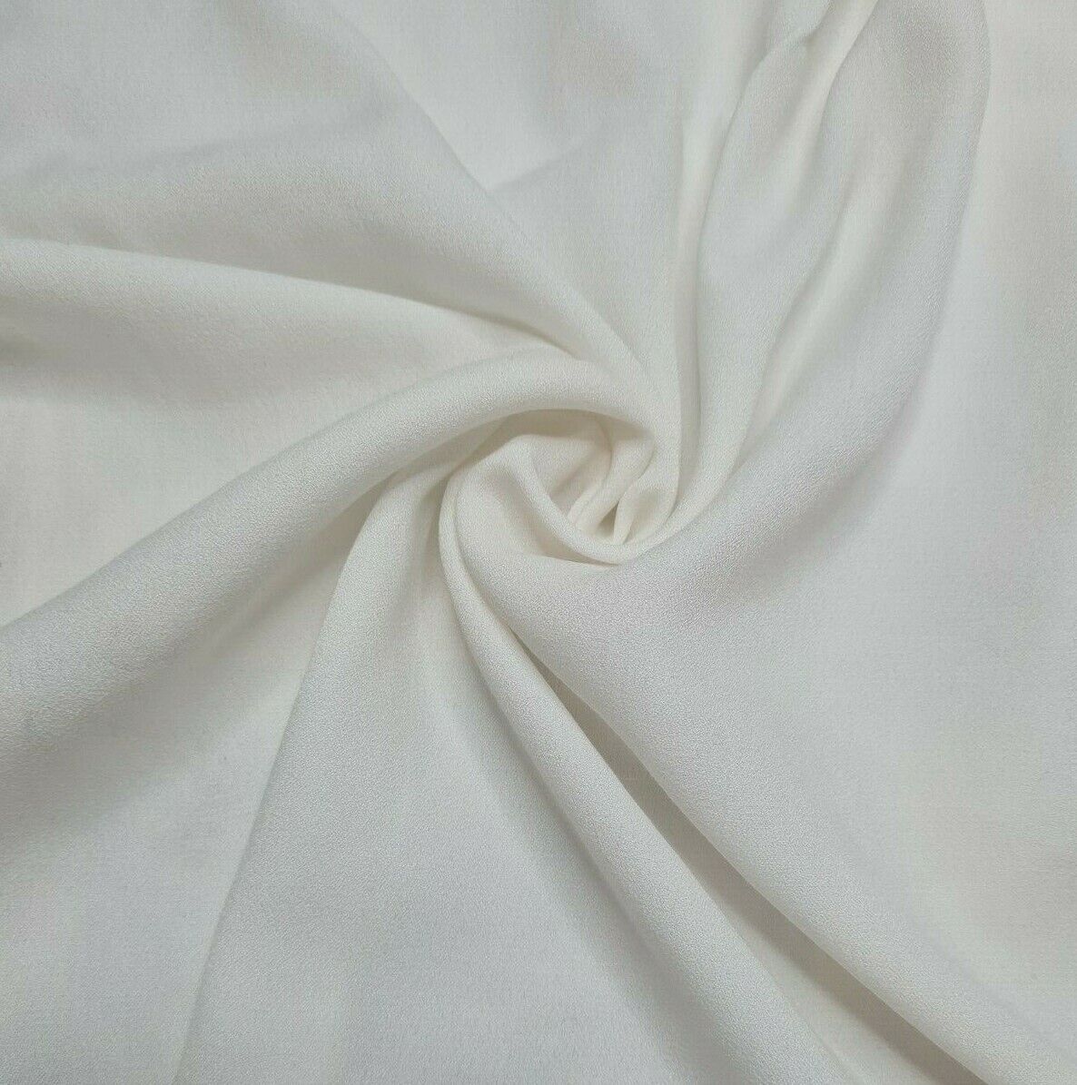 Georgette Viscose Polyester Fabric Black And Off White Colours 55" Wide