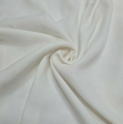 Georgette Viscose Polyester Fabric Black And Off White Colours 55" Wide