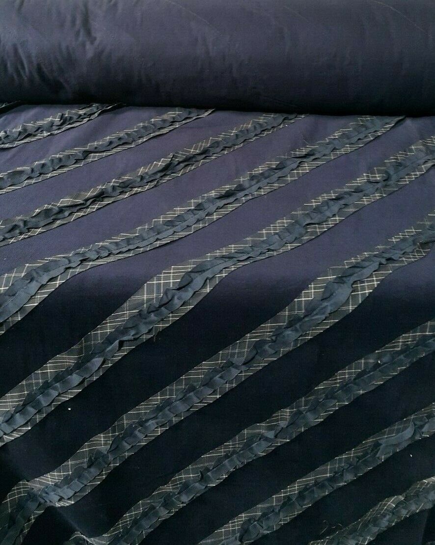 4 COLOURS-DIAGONAL 3D SEWN STIPE COTTON CORDUROY VELVET FABRIC-SOLD BY METER