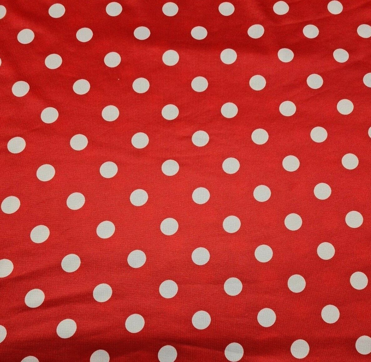 Jersey Fabric Polka Dot Printed Soft And 2Way Stretch 55" Wide Sold By Metre