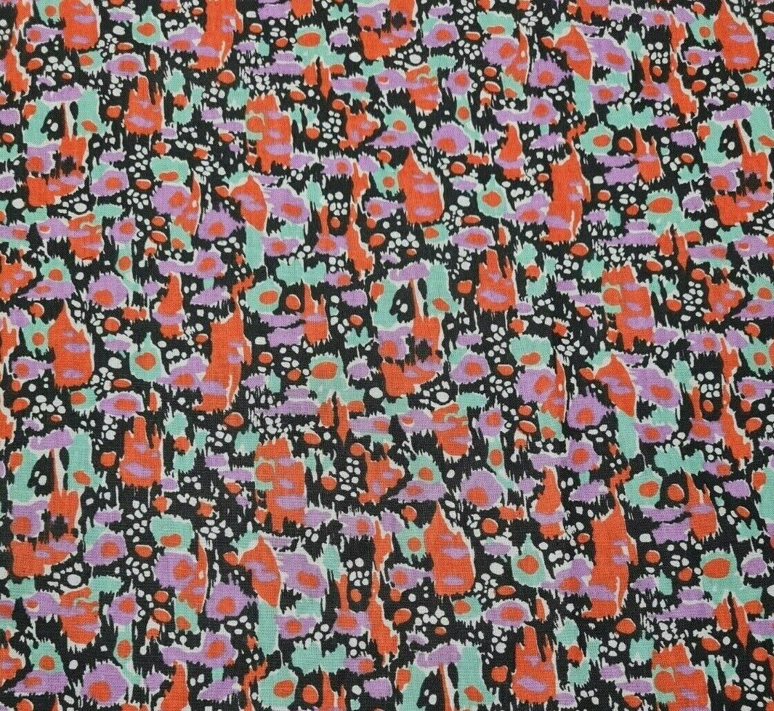 Egyptian Cotton Fabric Vintage Abstract Printed 33" Wide Sold by the Metre