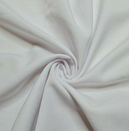Polyviscose Fabric OFF White Colour Jackets Trousers Dress 55" Wide