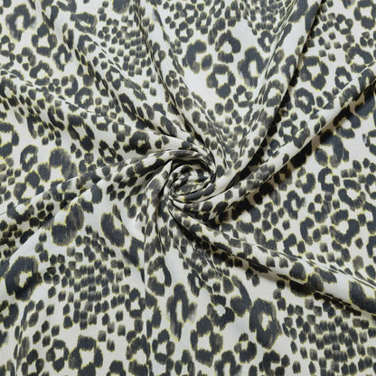 Viscose Fabric Jaguar Animal Printed 55" Wide Sold By The Metre