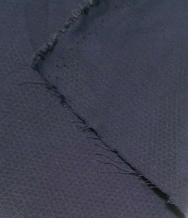 SMALL FIGURED NAVY BLUE POLY VISCOSE FABRIC-SOLD BY THE METRE