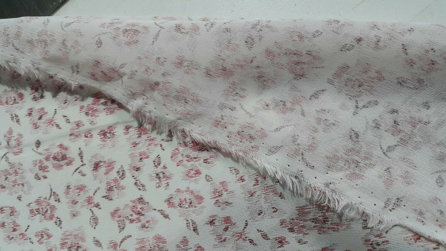 VISCOSE CHIFFON FABRIC FLORAL PRINTE -SOLD BY THE METER