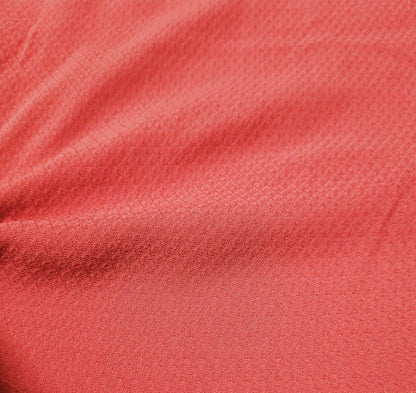 RASPBERRY COLOUR SMALL FIGURED VISCOSE FABRIC - SOLD BY THE METRE