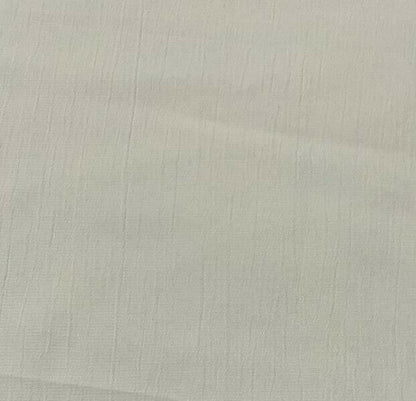 Viscose Polyester Fabric Off White Crinkle Effect 55" Sold By Metre