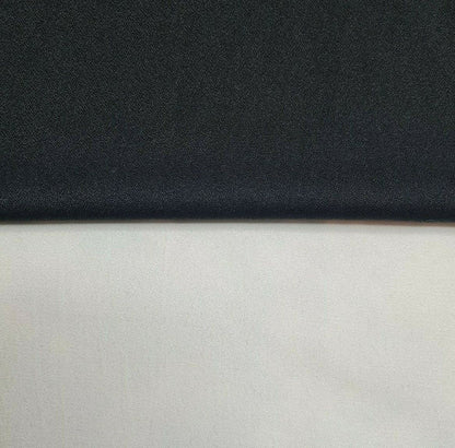 Georgette Viscose Polyester Fabric Black And Off White Colours 55" Wide