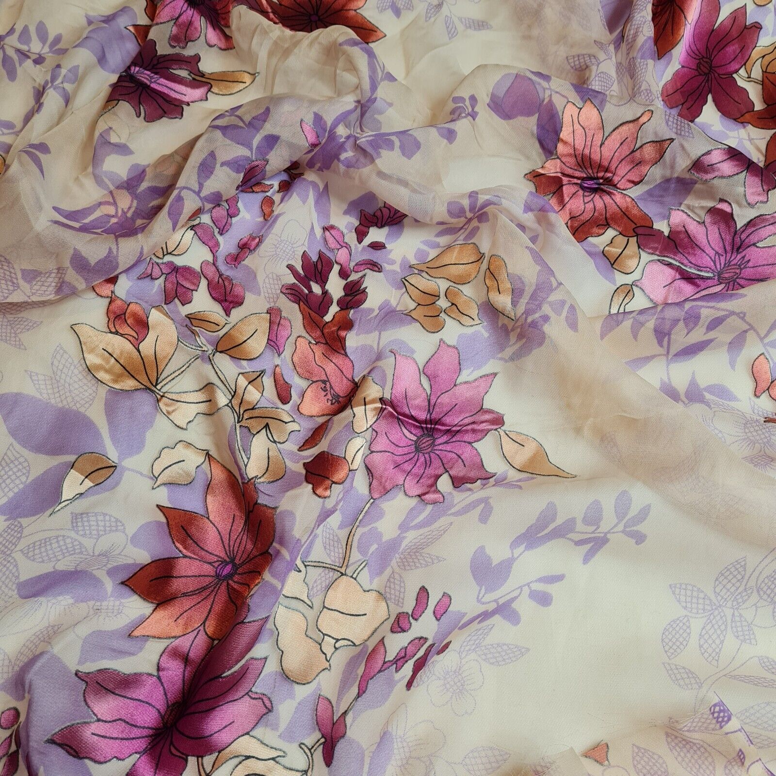 Burnout deals chiffon fabric