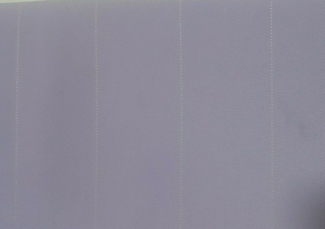 WHITE STRIPED LIGHT LILAC COLOUR GEORGETE FABRIC-SOLD BY THE METER