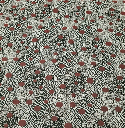 JACQUARD FABRIC ANIMAL SPOTTED PATTERN SOLD BY 1.80 METRES