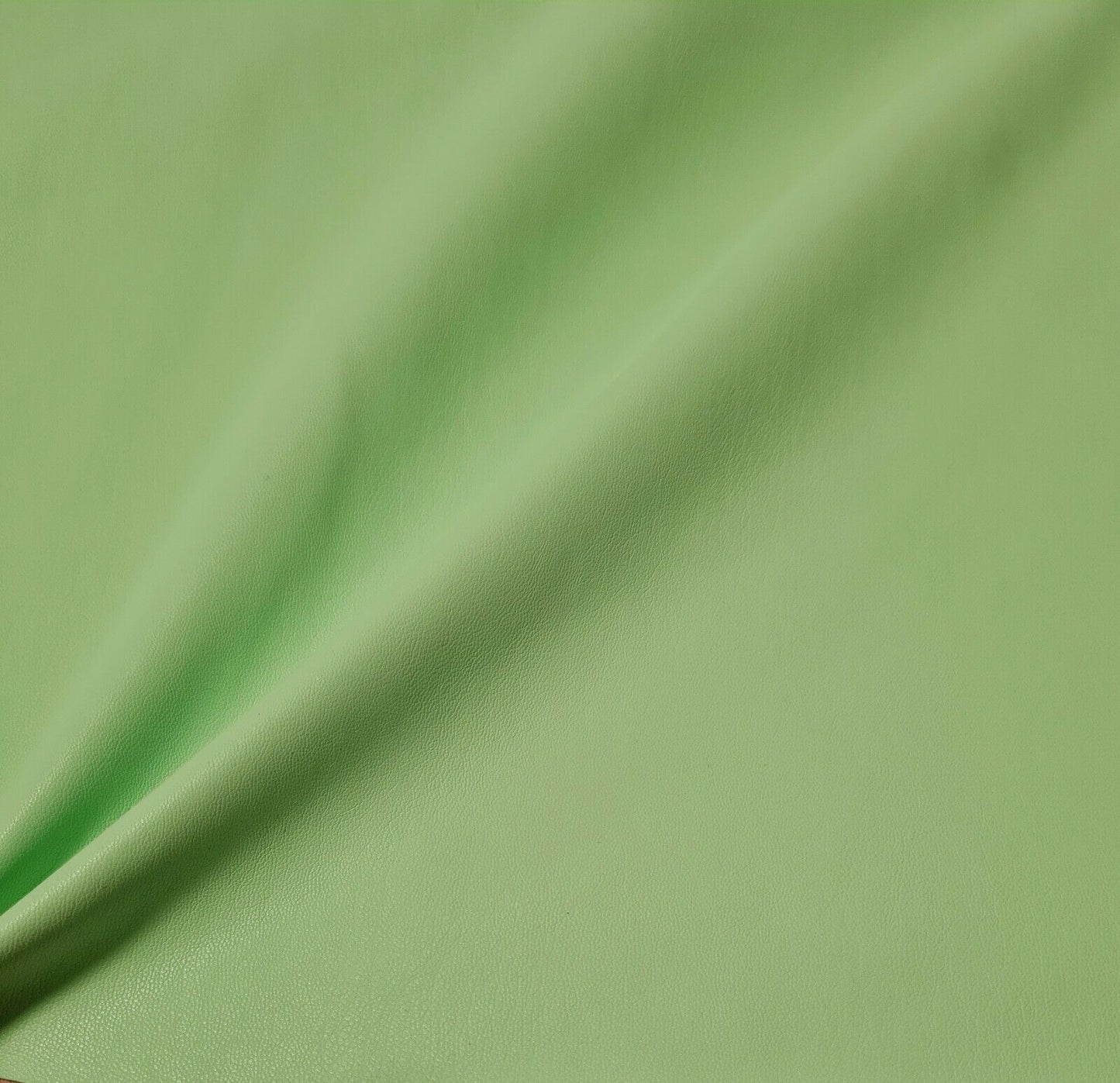 PU FAUX LEATHER LEATHERETTE FABRIC LIME GREEN VELOUR TOUCH SOLD BY THE METRE