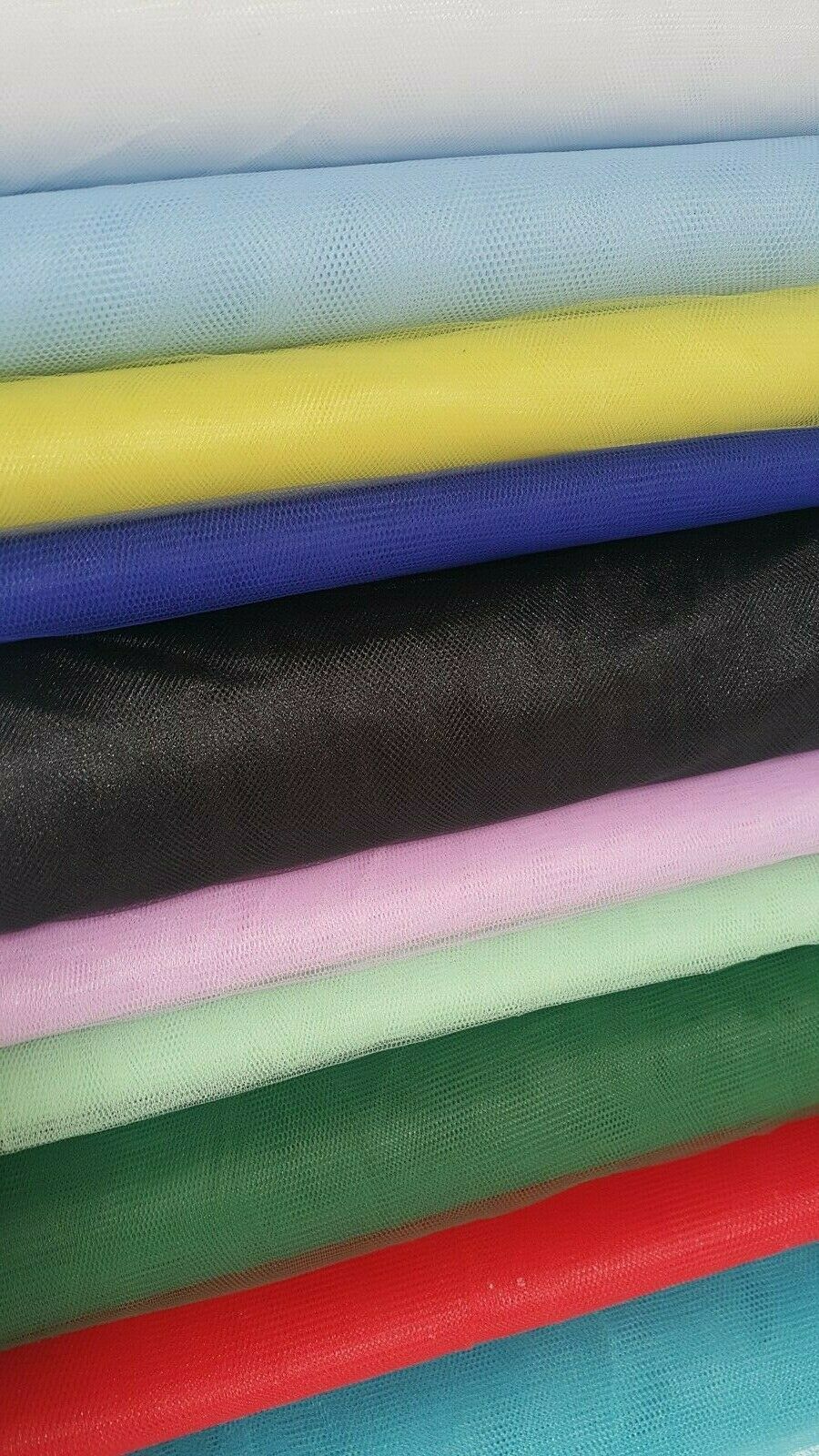 NET TULLE FABRIC PLAIN SOLD BY THE METER