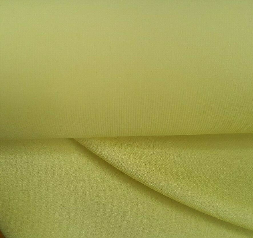 YELLOW GREEN VISCOSE/POLYESTER FABRIC-SOLD BY THE METER