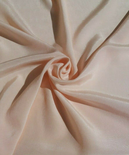 PEACH COLOUR VISCOSE FABRIC - SOLD BY THE METRE