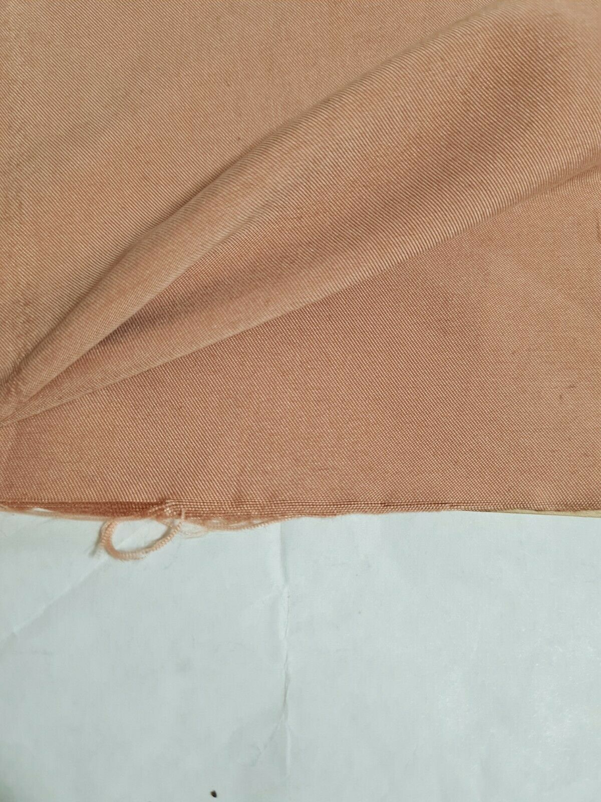 PEACH COLOUR VELOUR TOUCH POLYESTER FABRIC - SOLD BY THE METRE