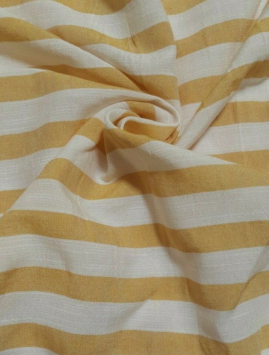 STRIPED THIN VISCOSE / POLYESTER FABRIC - SOLD BY THE METRE