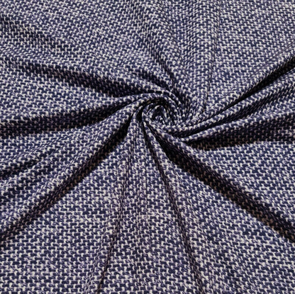 Viscose Jersey Fabric Purple Diamond and Knit Printed 4 Way Stretch 53" Wide A1-156