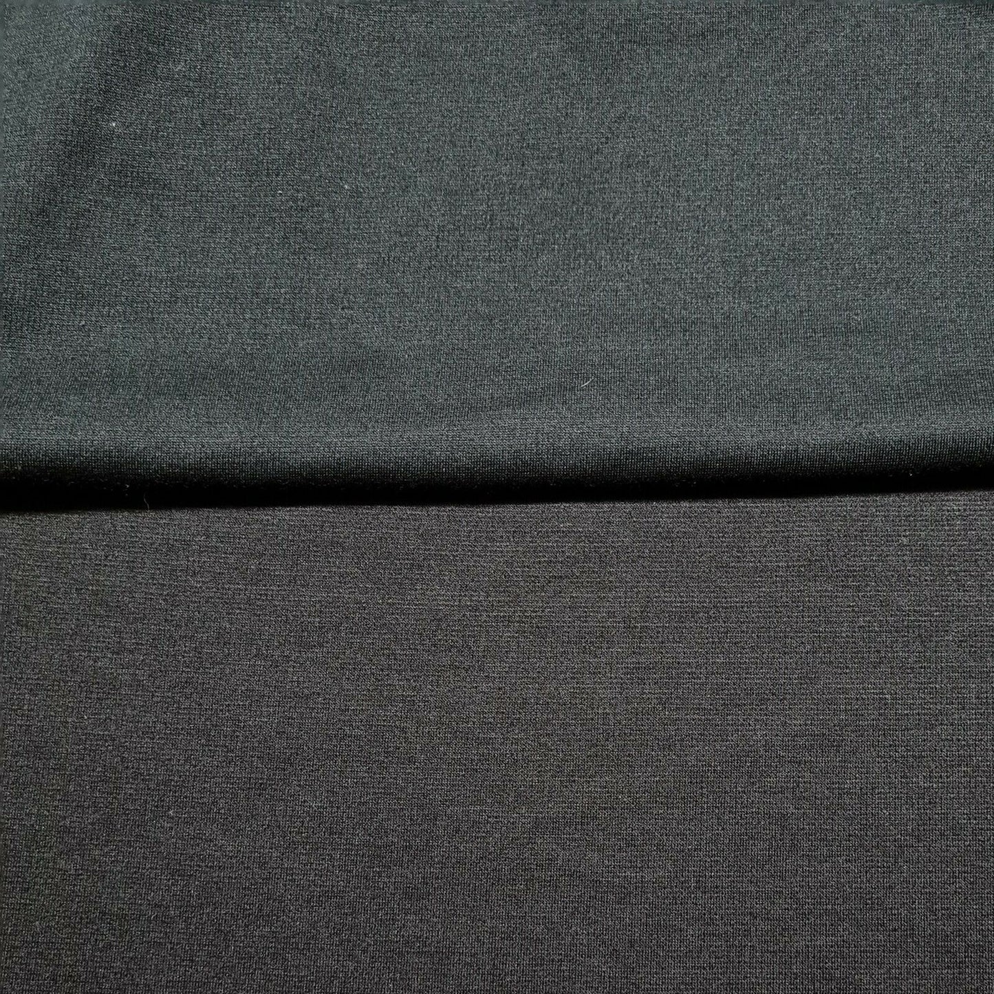 Ponte Jersey Fabric Black and Dark Brown Colours 55" Wide 2 Way Stretch A1-200