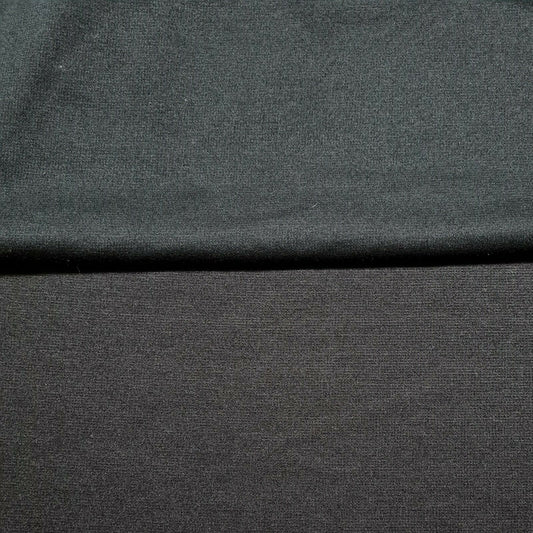 Ponte Jersey Fabric Black and Dark Brown Colours 55" Wide 2 Way Stretch A1-200