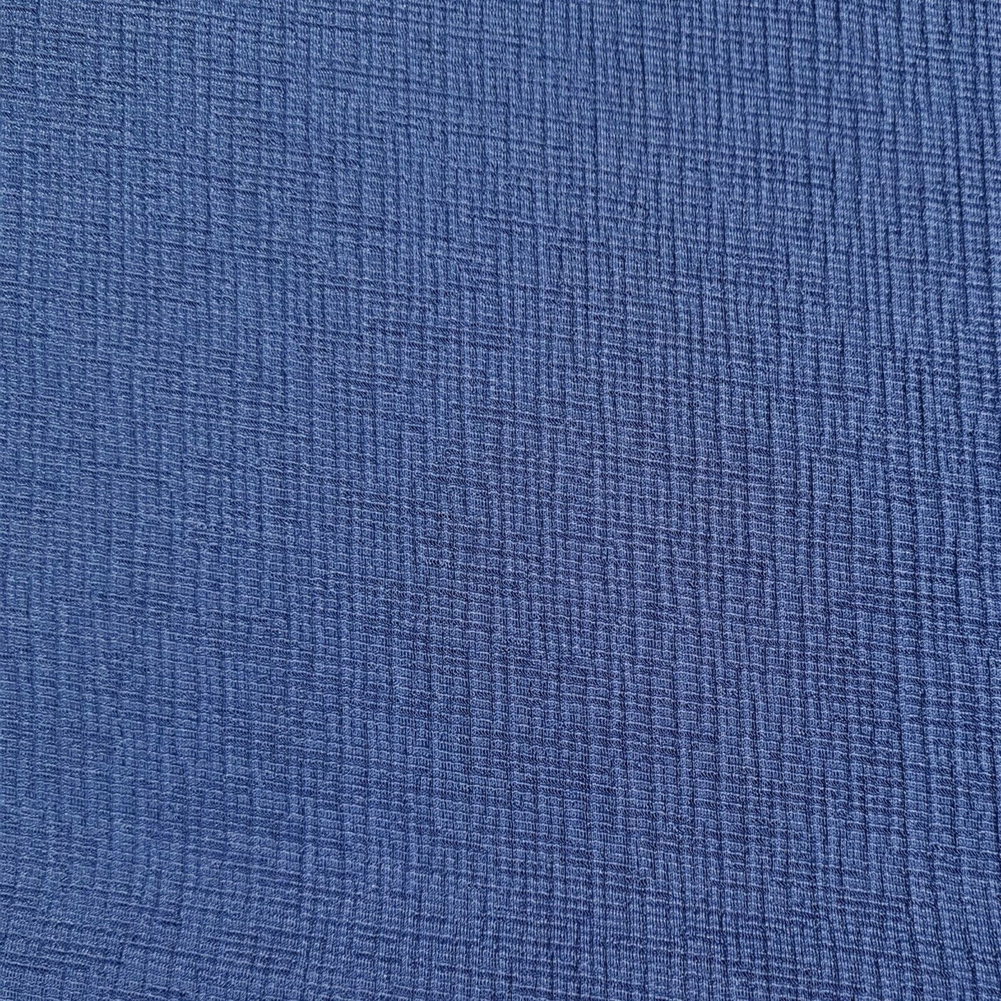 Jersey Lycra Fabric Crinkled Effect Royal Blue Colour 4-Way Stretch By The Metre