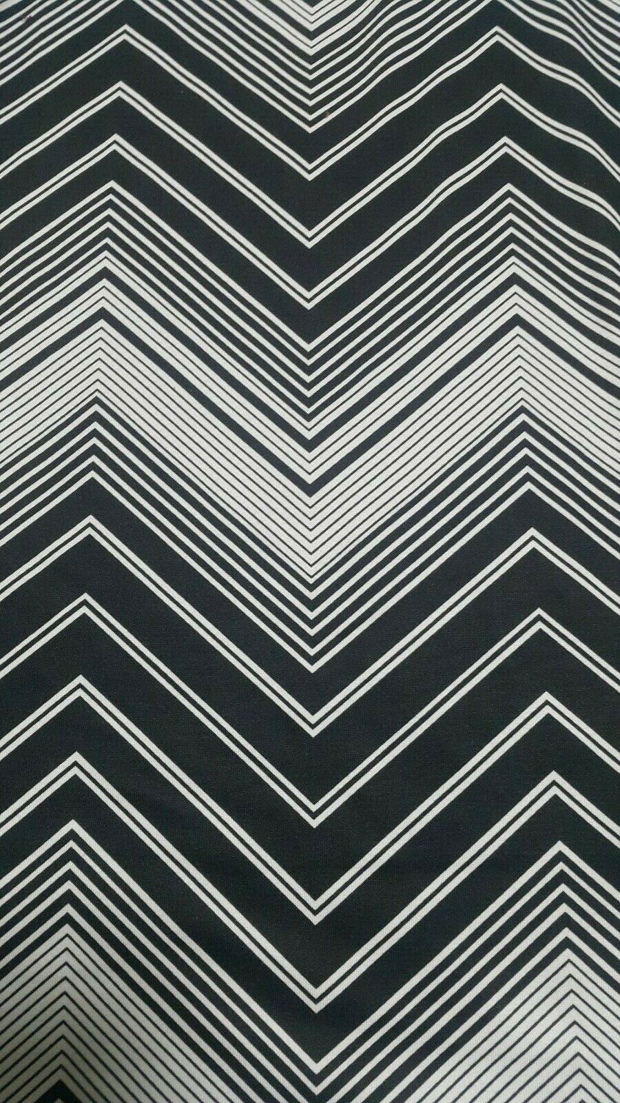 ZIG ZAG PRINTED STRETCH JERSEY LYCRA FABRIC-SOLD BY THE METER