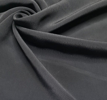 Crepe Morrocaine Fabric Black Navy And Nude Pink Colours 55" Wide Sold By Metre