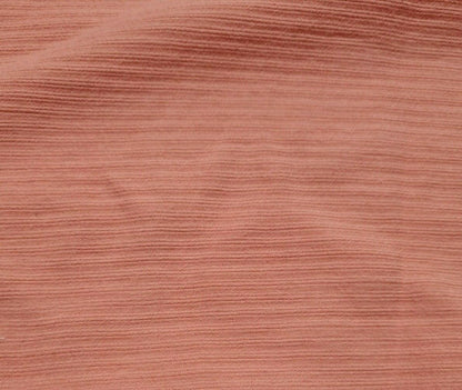 SALMON COLOUR VISCOSE MIX STRIPED FABRIC- SOLD BY THE METRE