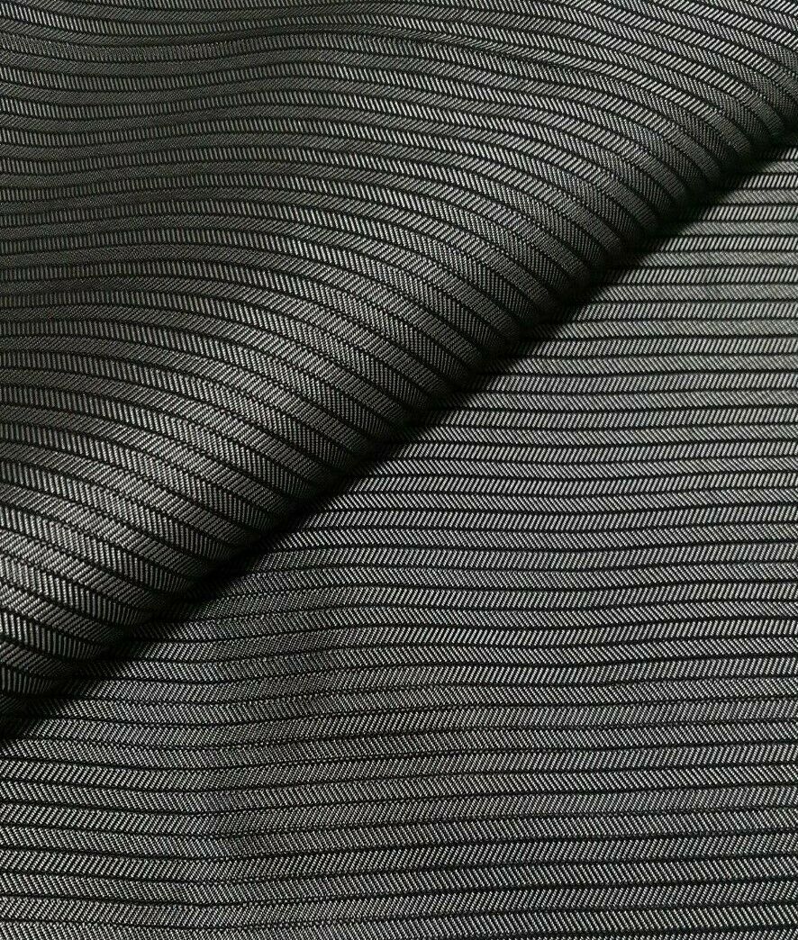 STRIPED VISCOSE NYLON DRESS LINING FABRIC - SOLD BY THE METRE