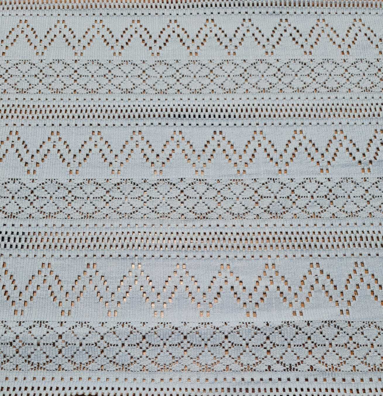 Lace Fabric Chevron And Striped Desing 55" Wide 2 Way Stretch