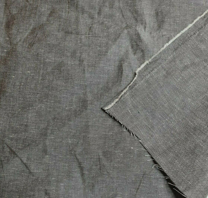 Linen Blend Fabric Brown Melange Colour 55" Wide