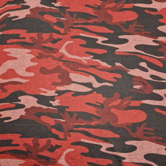 Knit Jersey Fabric Camouflage Printed Sold By The Metre