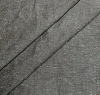 Linen Blend Fabric Brown Melange Colour 55" Wide