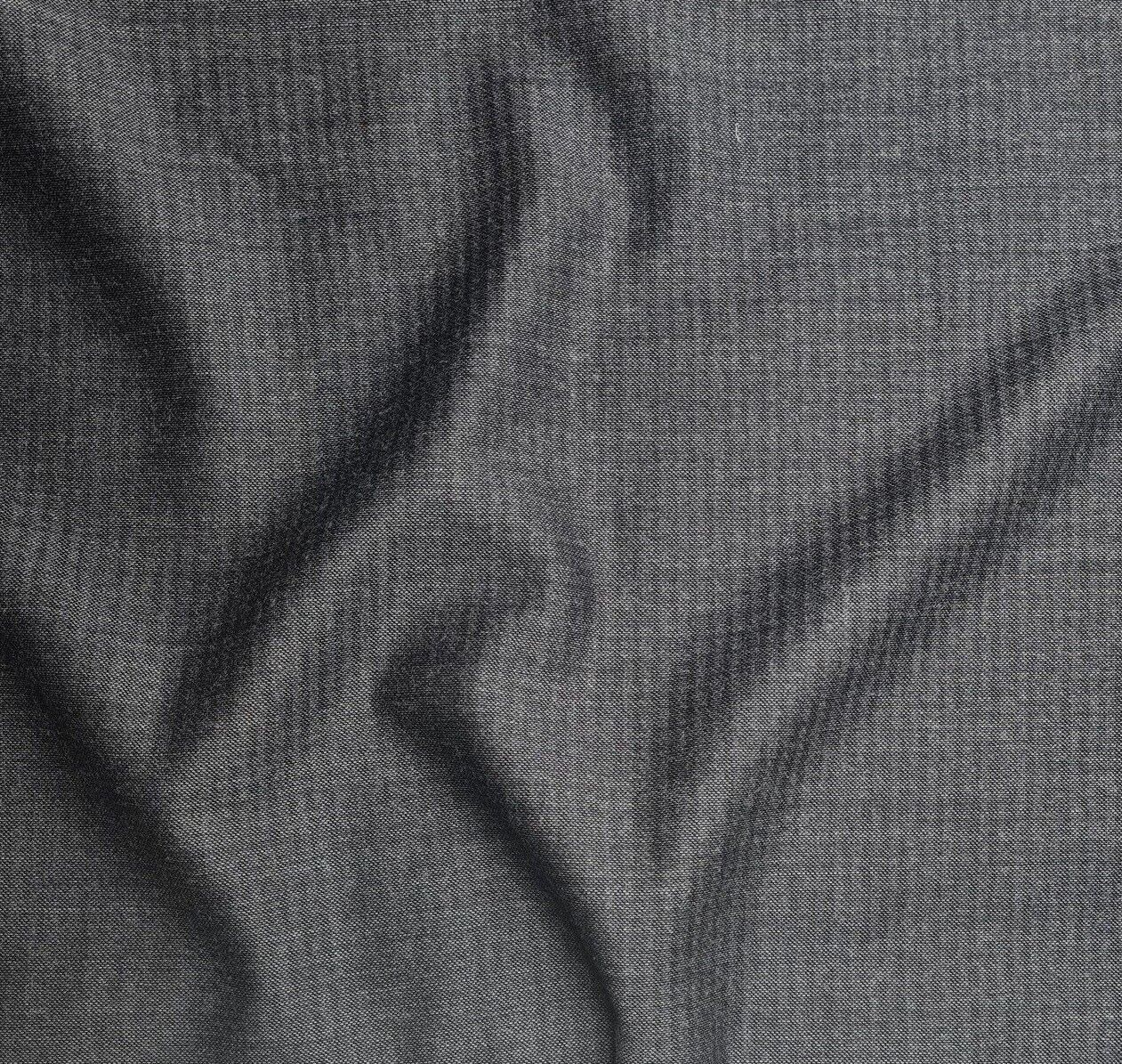 Suiting Fabric Luxury Italian %100 Wool Blue Melange 150 cm Wide- By Metre
