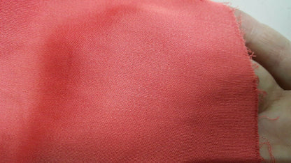 CORAL SATEEN TEXTURED 100% VISCOSE FABRIC - SOLD BY THE METER