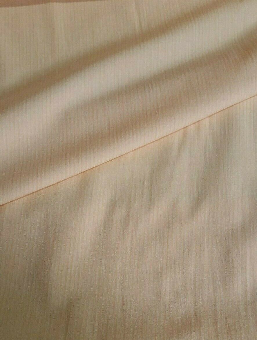 PEACH COLOUR WAVY STRIPED COTTON FABRIC -SOLD BY THE METER