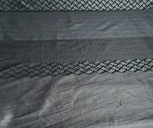 SHINY BORDER JACQUARD FABRIC - SOLD BY THE PATTERN (75 CM)