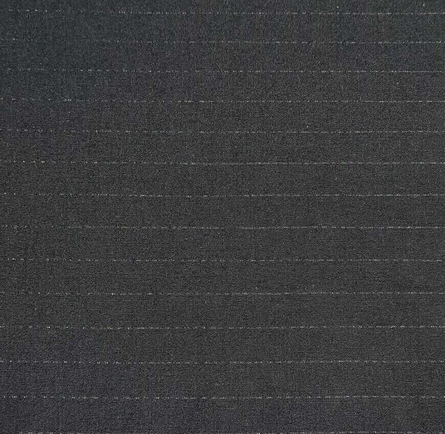 Bengaline Fabric Lurex Pinstripe Black Colour 2 Way Stretch 55" Wide