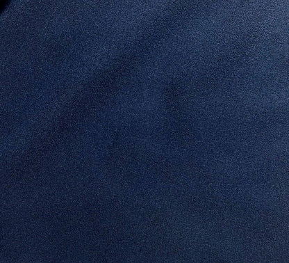 Double Crepe Fabric Navy And White Colour 55" Sold By Metre