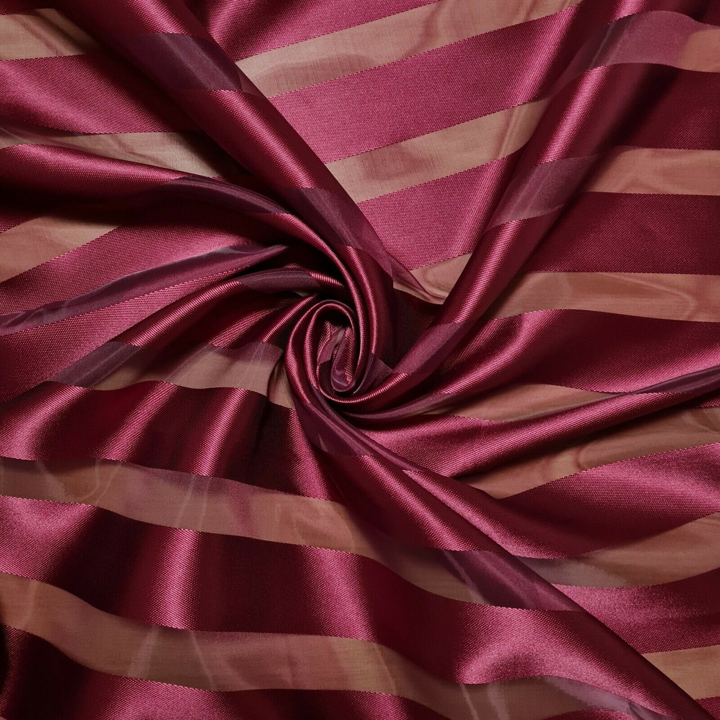 Premium Satin Striped Organza Fabric Plain 55" Wide Clothing, Crafts, Curtains