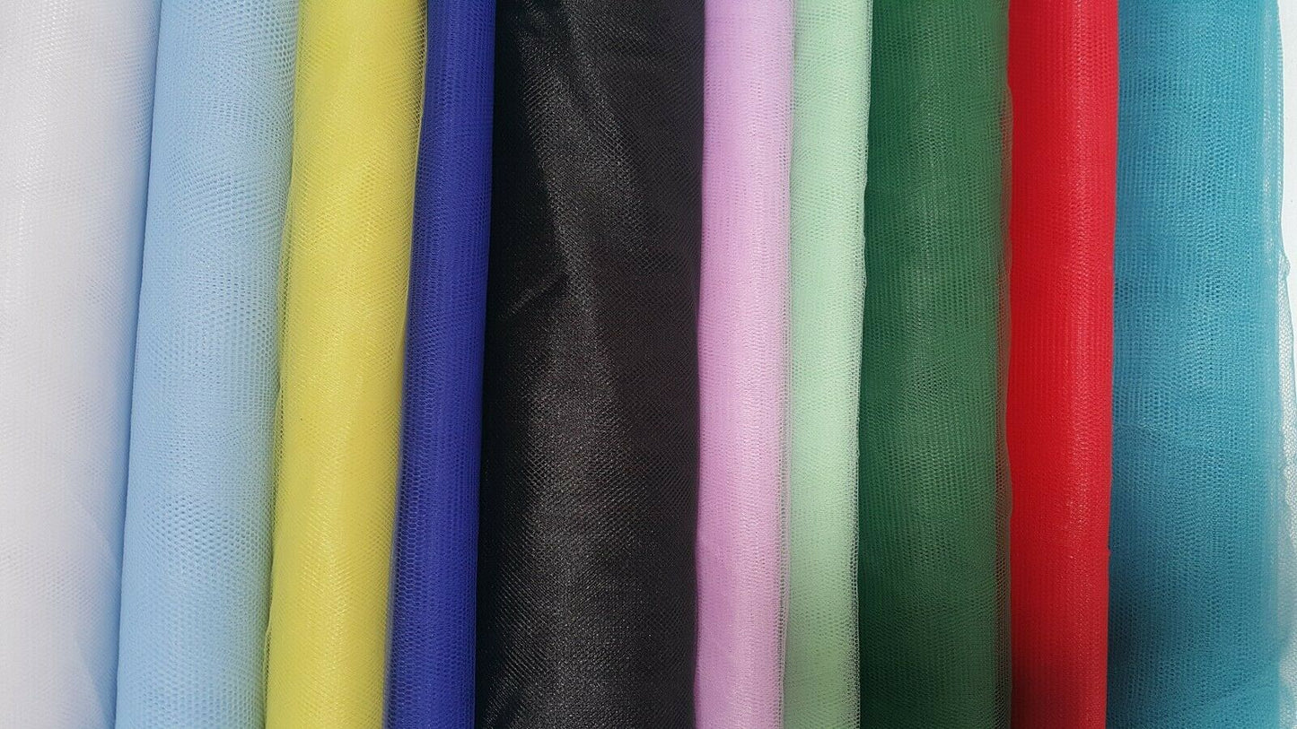 NET TULLE FABRIC PLAIN SOLD BY THE METER