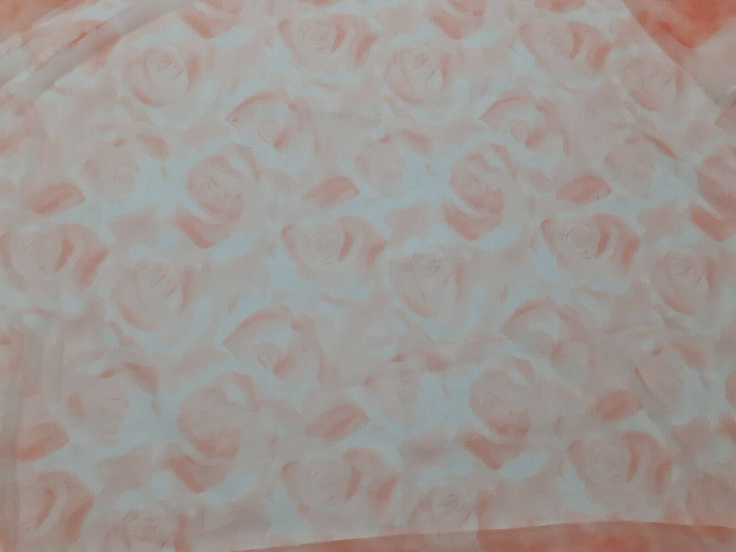 FLORAL PRINTED SOFT STRETCH TULLE FABRIC-SOLD BY THE METRE