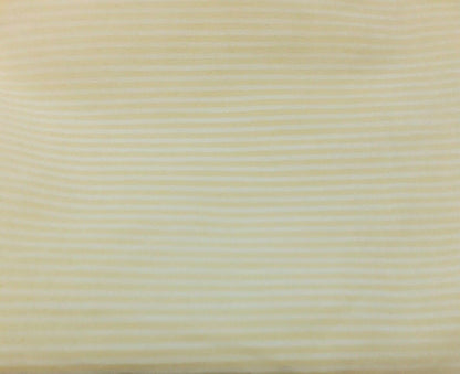 WHITE AND YELLOW NARROW STRIPED STRETCH SHIRT FABRIC - SOLD BY THE METRE