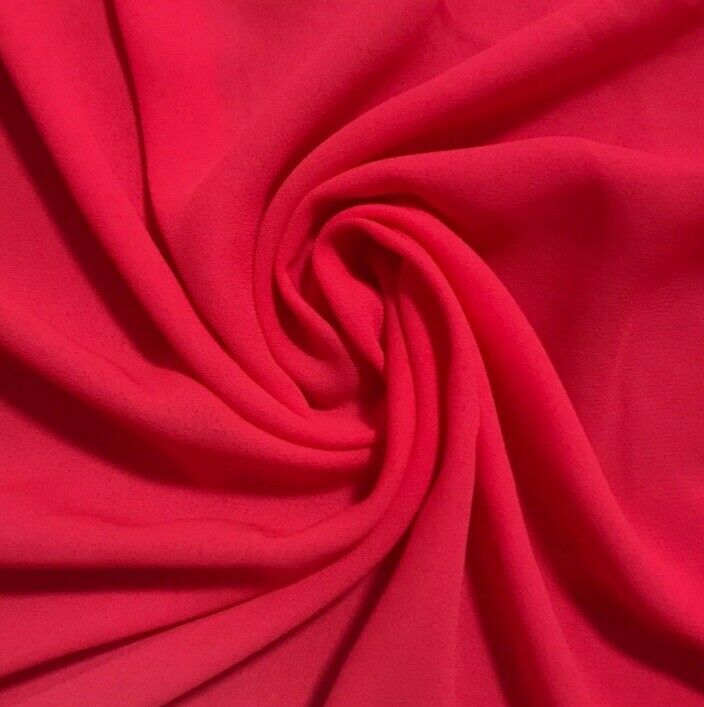 Crepe Chiffon Fabric Drapey Polyester 55" Wide Dress Blouse Scraf Crafts