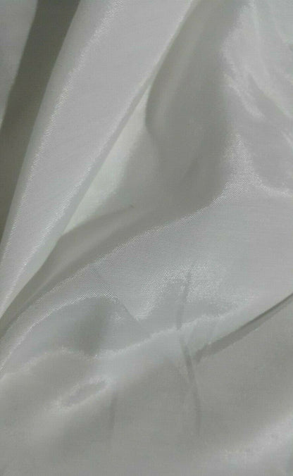 Viscose Cotton Voile Fabric Off White Colour Sold By The Metre
