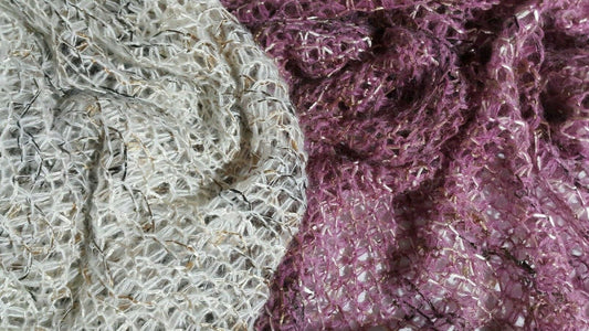 MELANGE SPARSELY SEQUIN KNIT FABRIC-2 COLOURS-SOLD BY THE METER