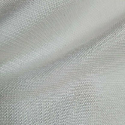 Raw Viscose Nylon Blend Fabric White Colour Non Stretch Sold By The Metre