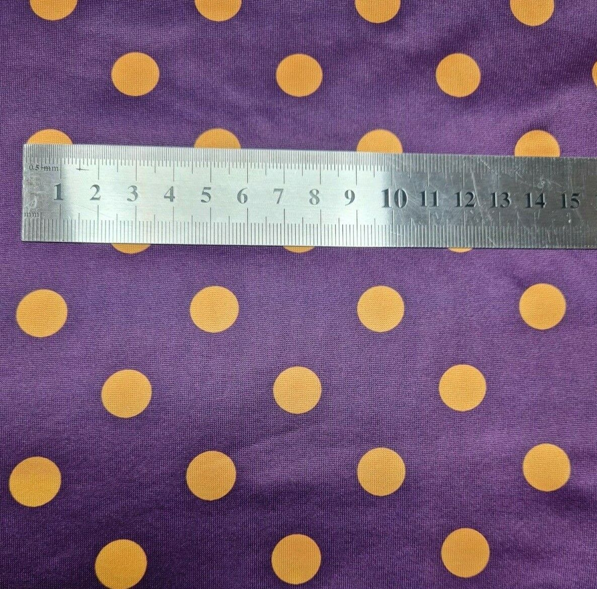 Jersey Fabric Polka Dot Printed Soft And 2Way Stretch 55" Wide Sold By Metre