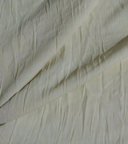 CRINCKLED CREAM CREPE FABRIC - SOLD BY THE METRE
