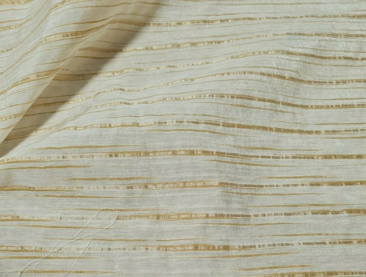 STRIPED THIN VISCOSE NYLON POLYESTER MIX FABRIC- SOLD BY THE METRE